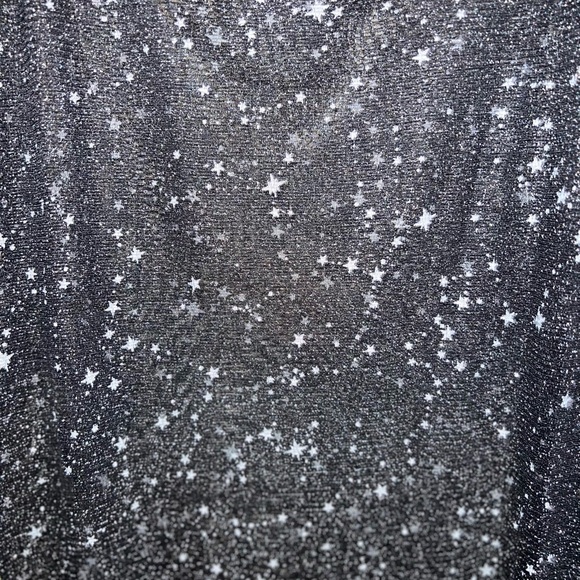 SOLD-- Oversized Tee - See Through Mesh Sheer astrology constellation - Size M - Picture 9 of 10